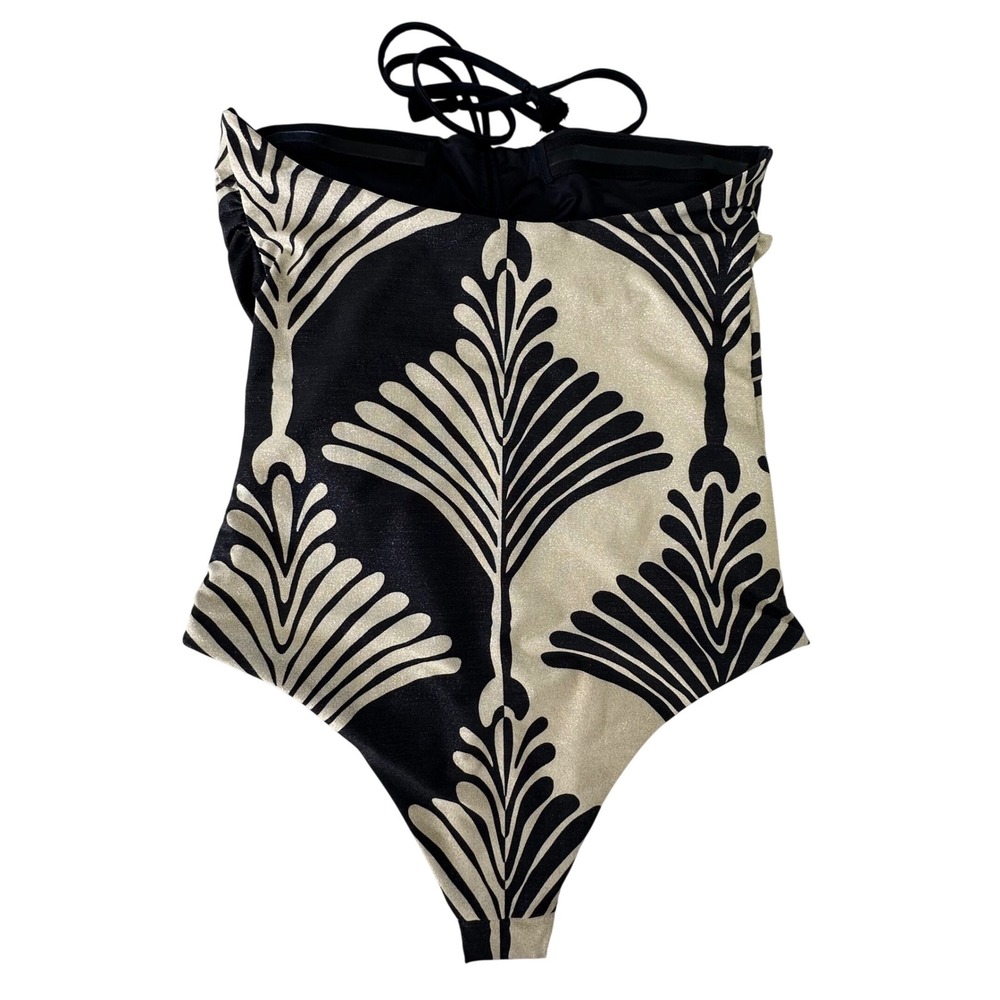 Johanna Ortiz Occasus Solis One Piece Swimsuit Women Large Fans Black Resort NWT - Picture 3 of 15